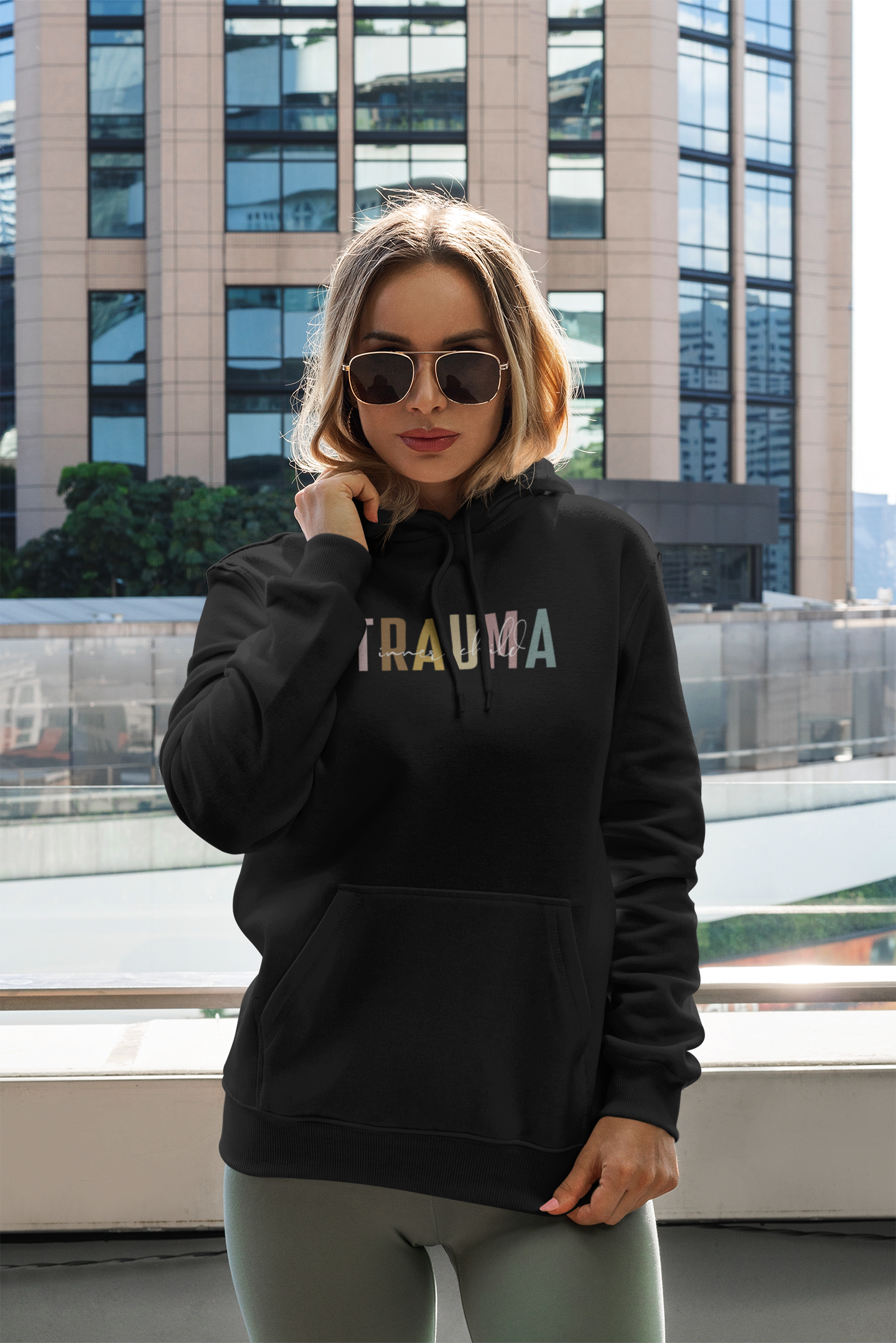 InnerChild Trauma Hoodie | Heal Loudly | Mental Health Hooded Sweatshirt | Female Gift | Statement Hoodie