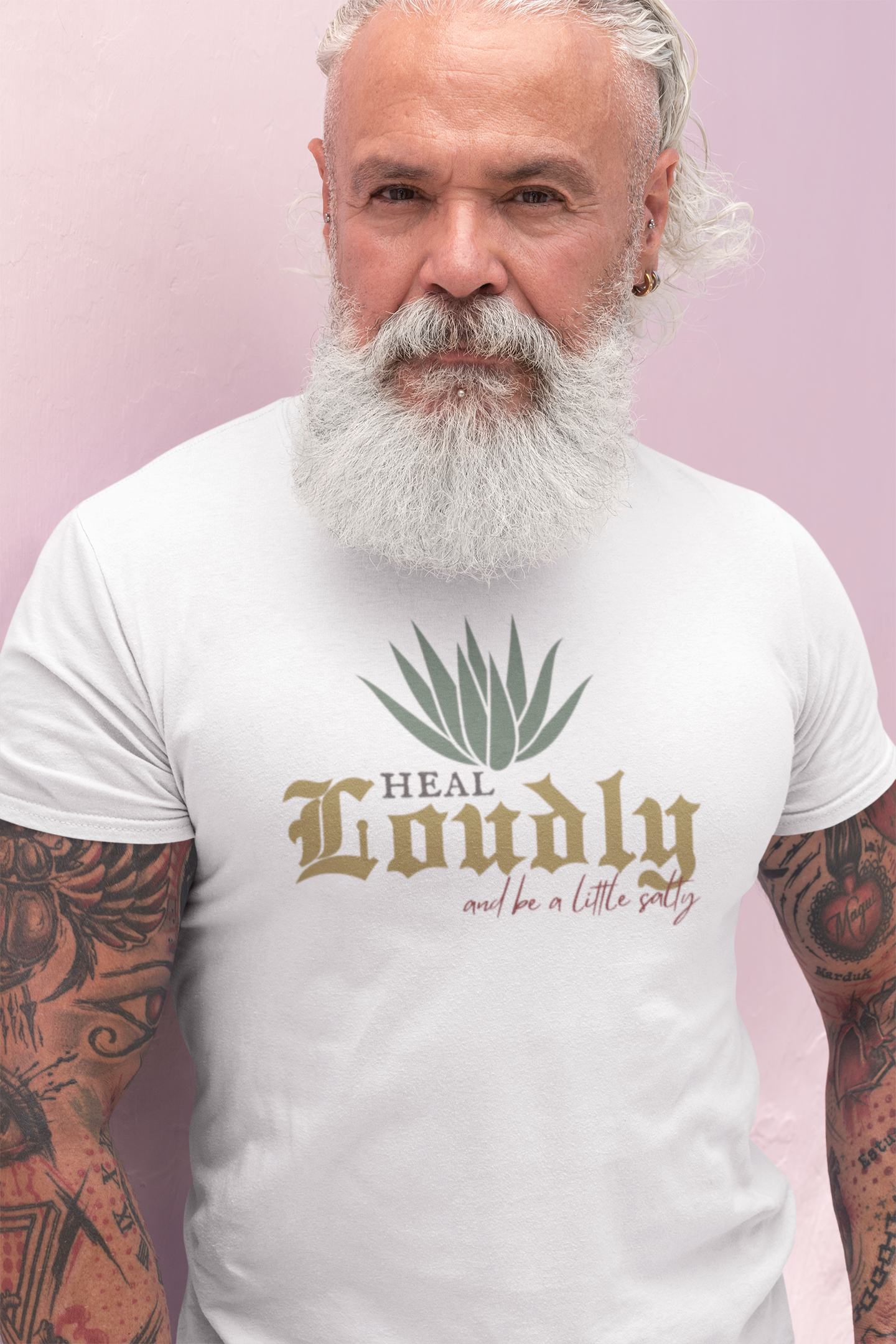 Heal Loudly - Be A Little Salty | Healing Journey Tee T-Shirt | Unisex Heavy Cotton Tee | Gift Man Woman | Mental Health